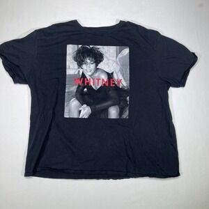 Whitney Houston Black Graphic T Shirt XXL 2022 Music Icon Concert‎ Tee